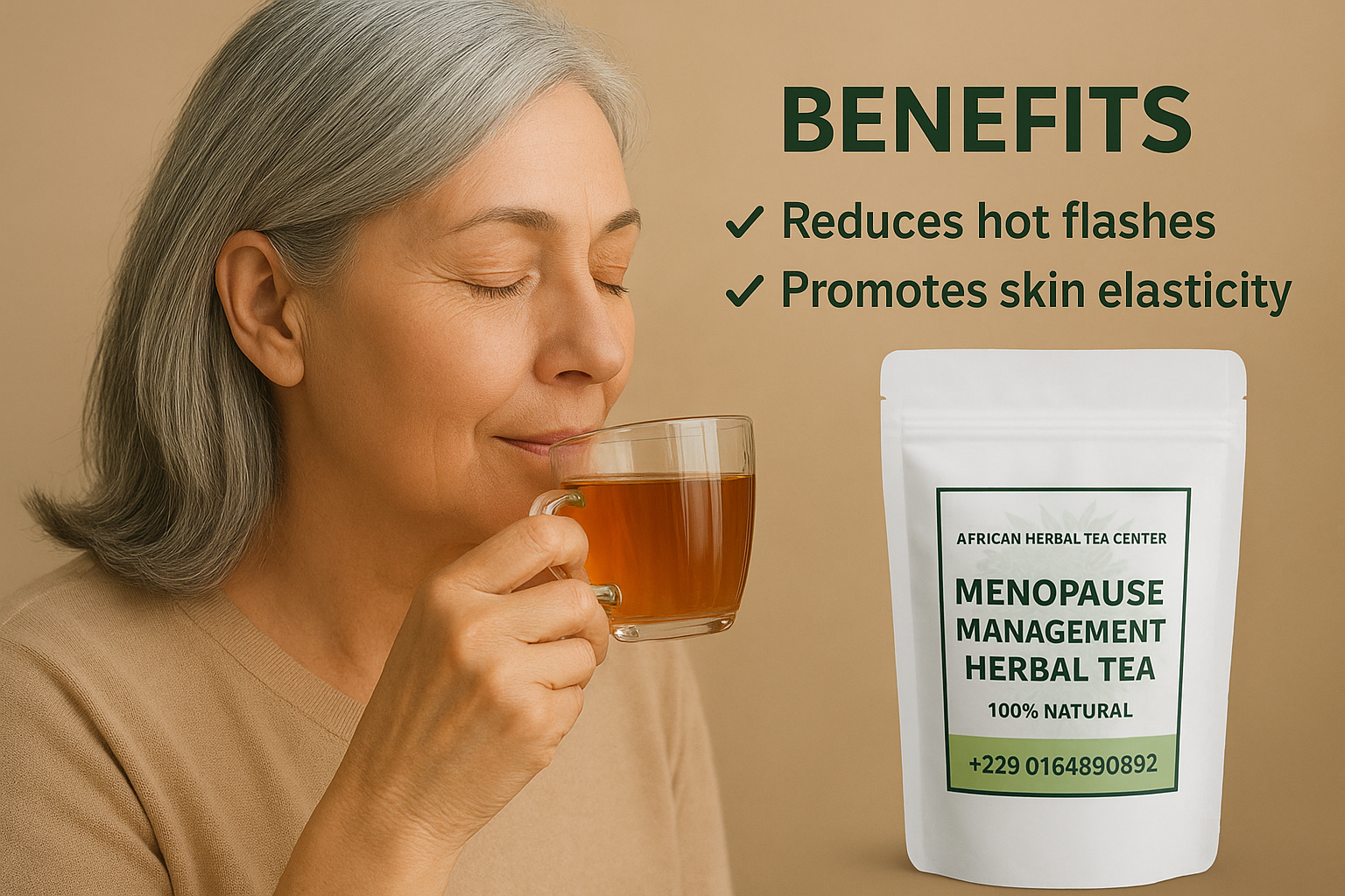 NATURAL MENOPAUSE MANAGEMENT HERBAL TEA