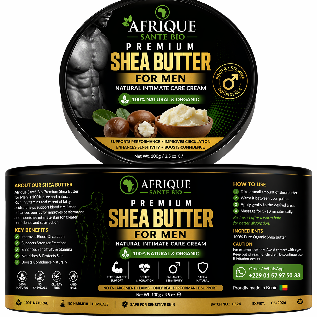 PENIS ENLARGEMENT SHEA BUTTER CREAM